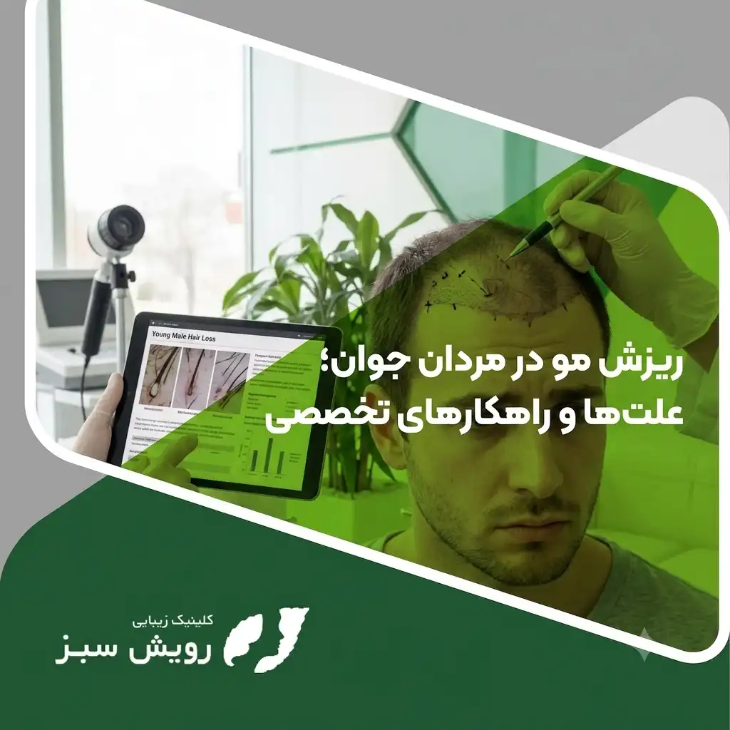 Read more about the article ریزش مو در مردان جوان؛ علت‌ها و راهکارهای تخصصی
